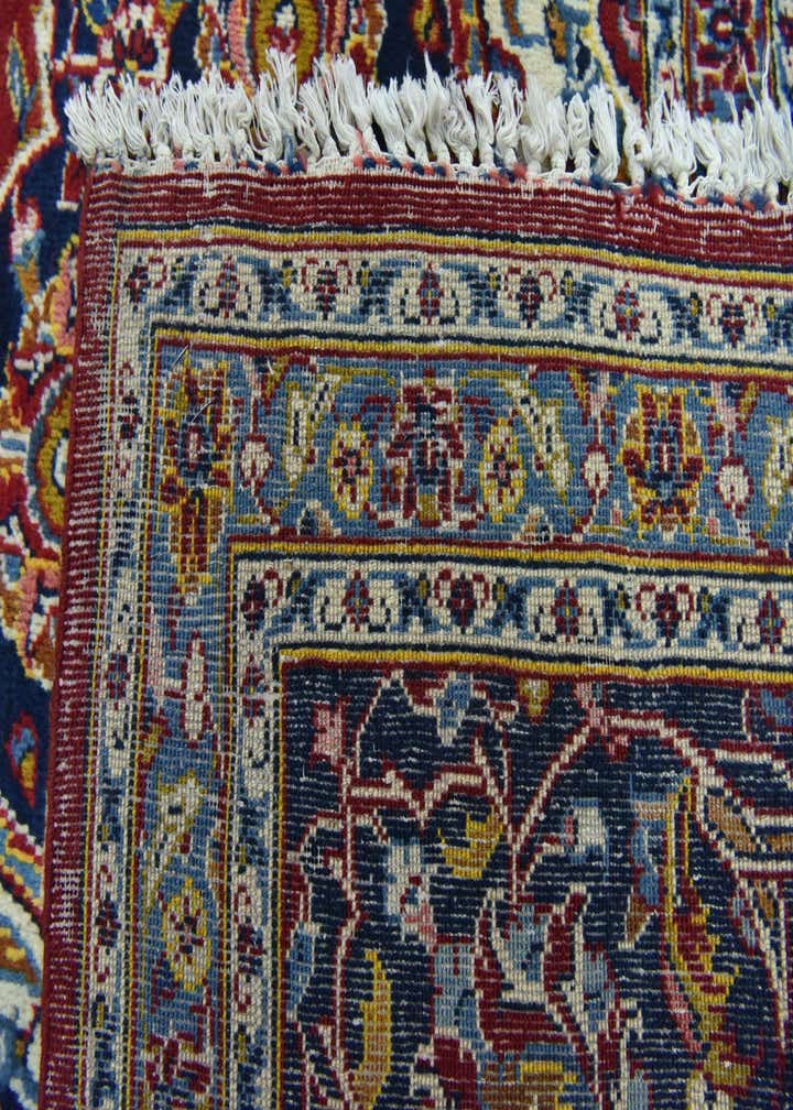 9' 4 x 13' 5 Hand Knotted Kashan Persian Wool Rug