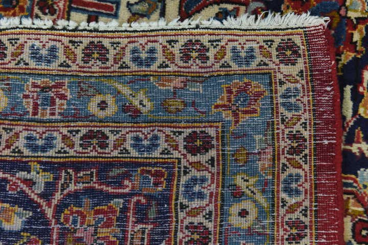 9' 9 x 13' Hand Knotted Kashan Persian Wool Rug