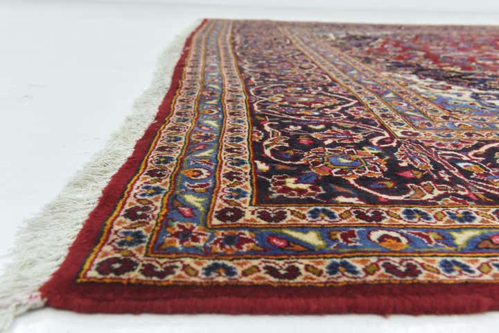 9' 6 x 13' 4 Hand Knotted Kashan Persian Wool Rug