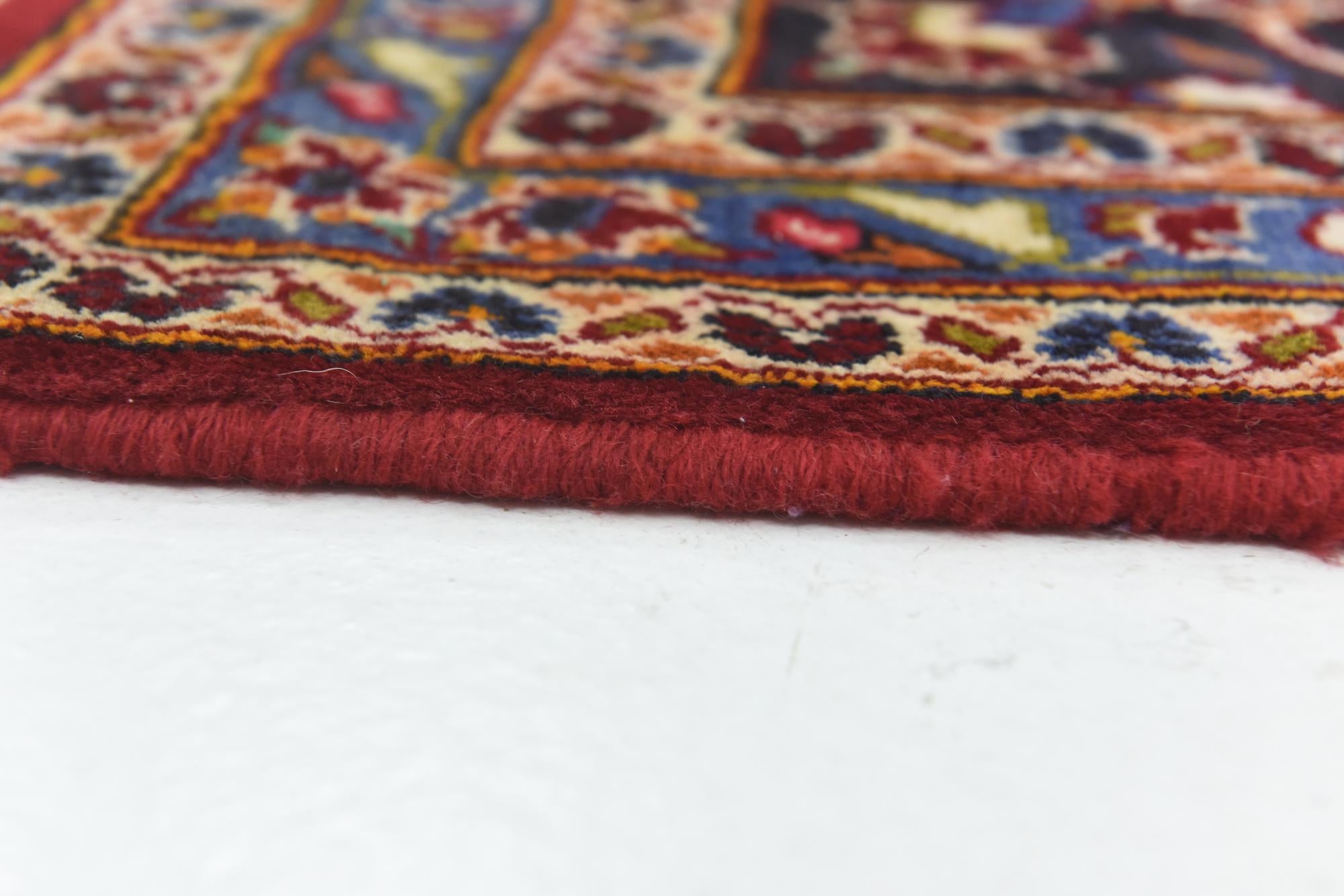 9' 6 x 13' 4 Hand Knotted Kashan Persian Wool Rug