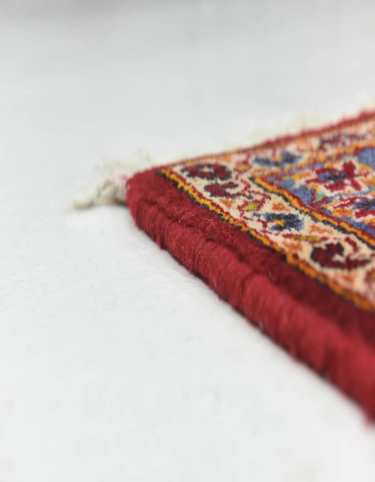 Detail image of 9' 6 x 13' 4 Hand Knotted Kashan Persian Wool Rug