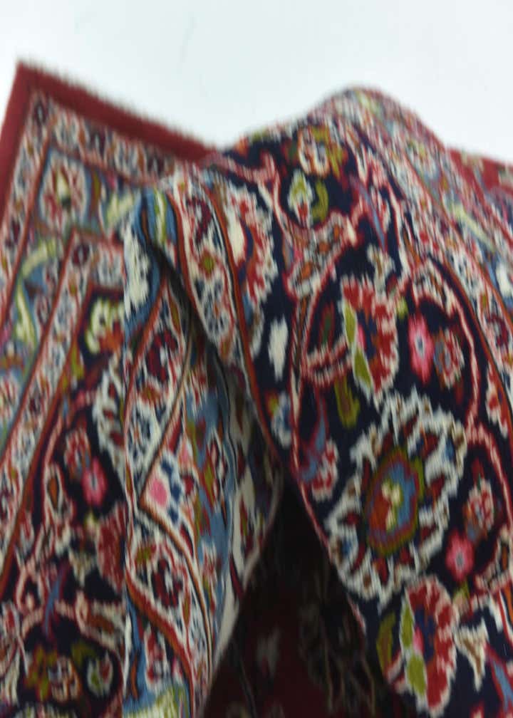 9' 8 x 12' 7 Hand Knotted Kashan Persian Wool Rug