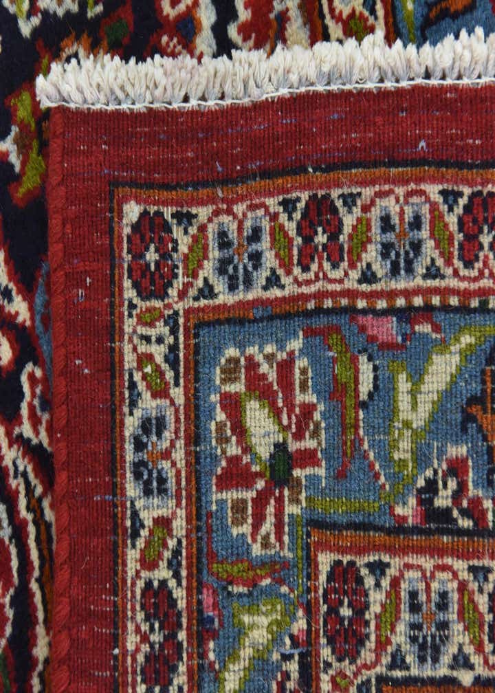 9' 8 x 12' 7 Hand Knotted Kashan Persian Wool Rug