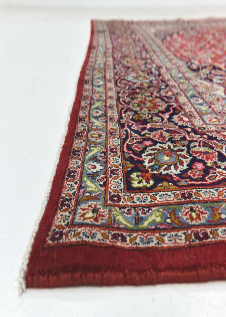 9' 8 x 12' 7 Hand Knotted Kashan Persian Wool Rug