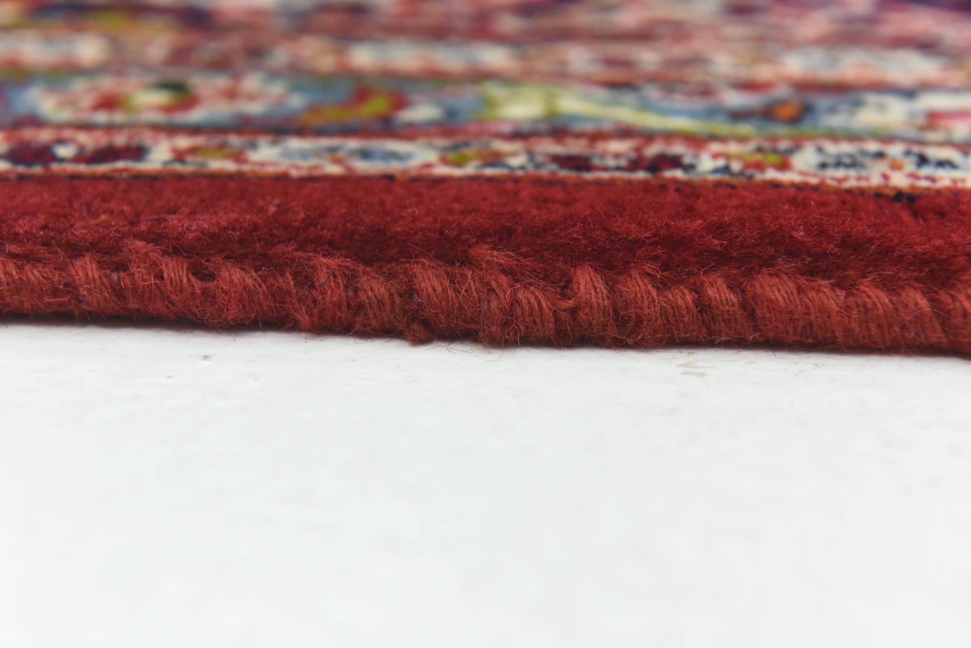 9' 8 x 12' 7 Hand Knotted Kashan Persian Wool Rug
