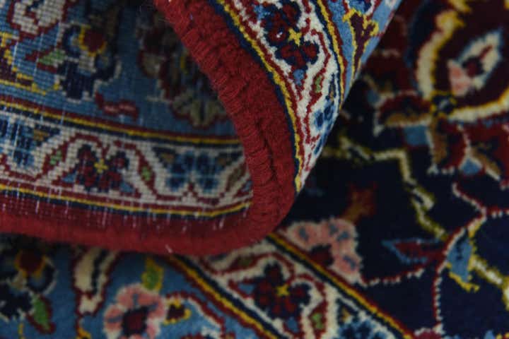 9' 9 x 13' 2 Hand Knotted Kashan Persian Wool Rug