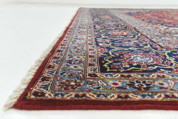 9' 9 x 13' 2 Hand Knotted Kashan Persian Wool Rug