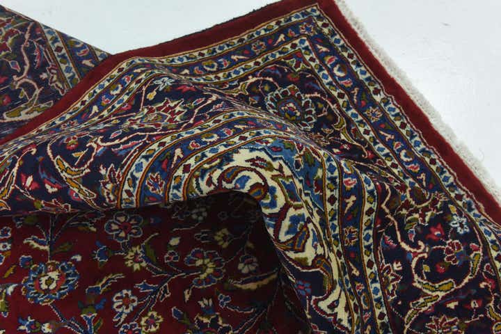 9' 10 x 12' 10 Hand Knotted Kashan Persian Wool Rug