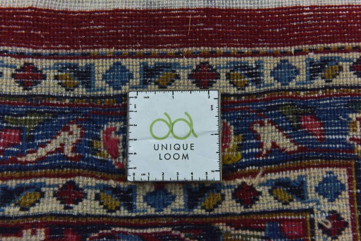 Detail image of 9' 10 x 12' 10 Hand Knotted Kashan Persian Wool Rug