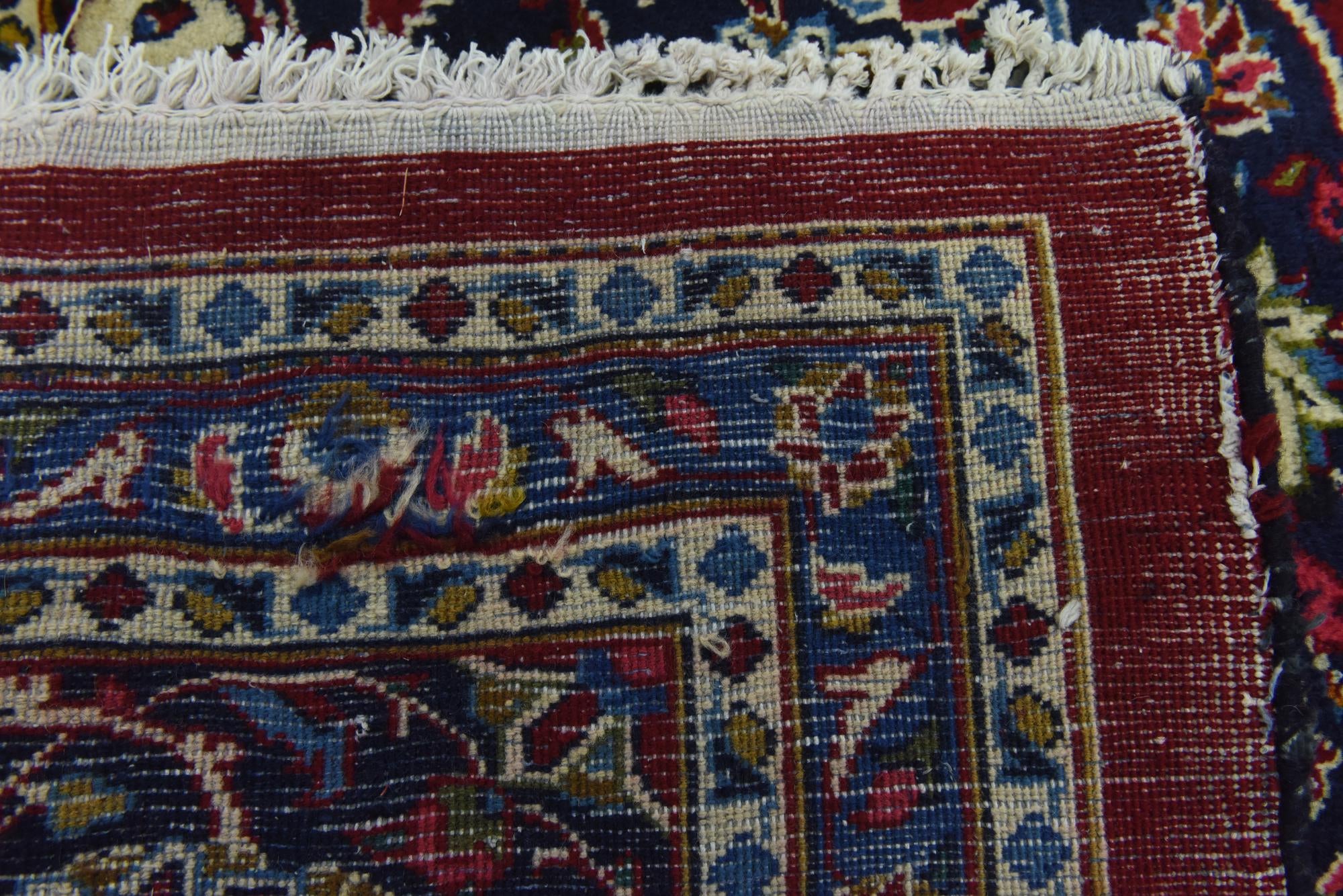 9' 10 x 12' 10 Hand Knotted Kashan Persian Wool Rug