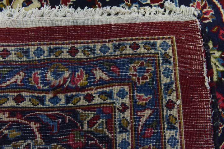 9' 10 x 12' 10 Hand Knotted Kashan Persian Wool Rug