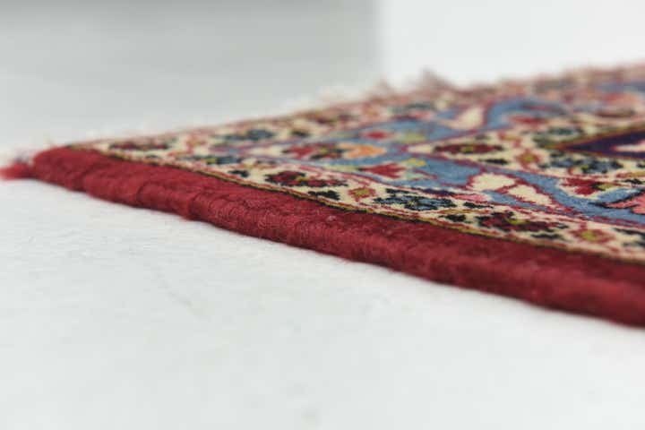 9' 8 x 12' 9 Hand Knotted Kashan Persian Wool Rug