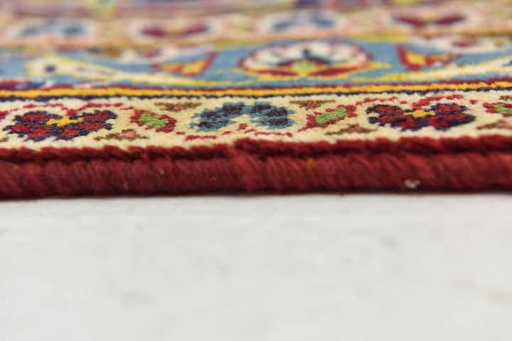 9' 8 x 13' 1 Hand Knotted Kashan Persian Wool Rug