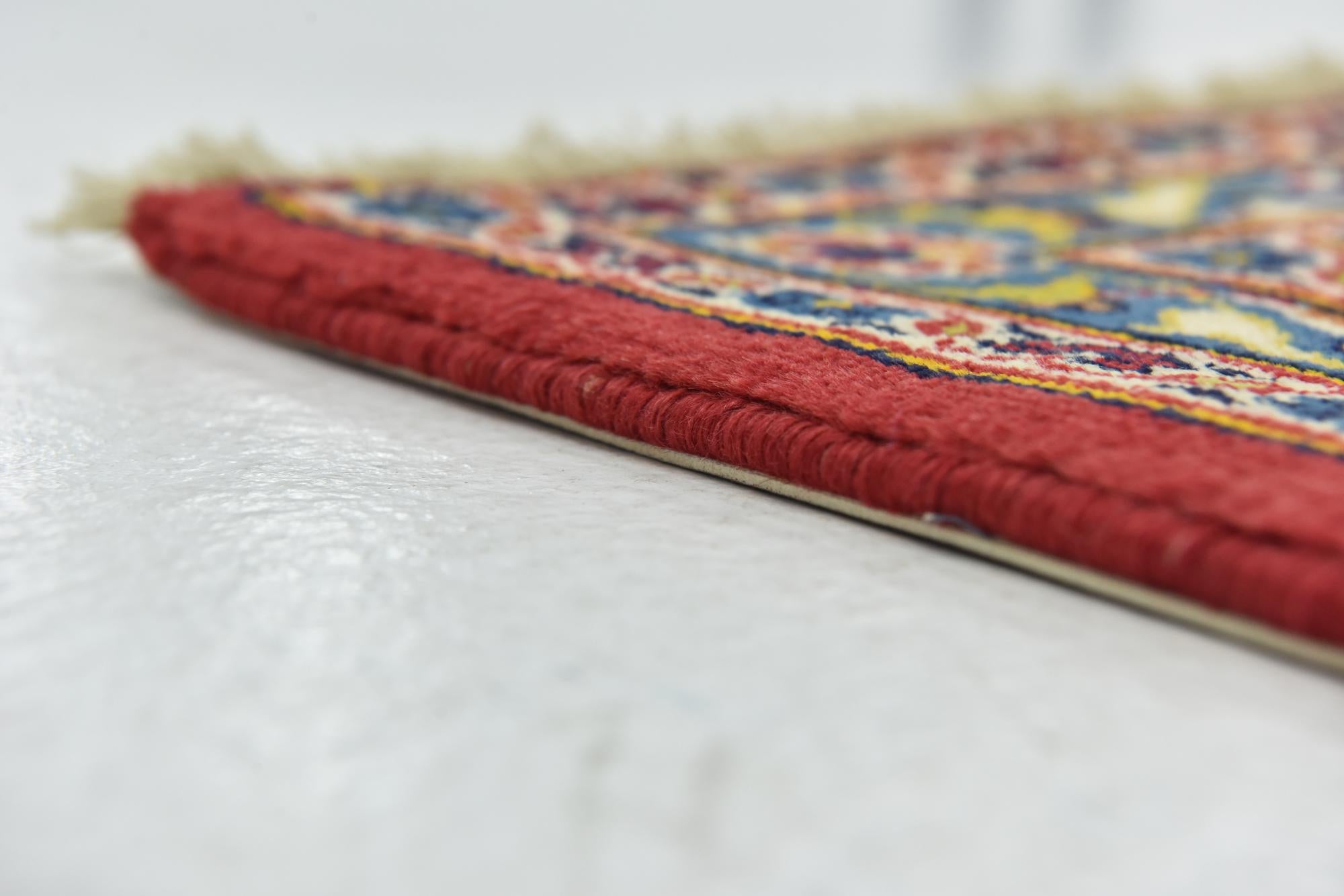 9' 10 x 13' 2 Hand Knotted Kashan Persian Wool Rug
