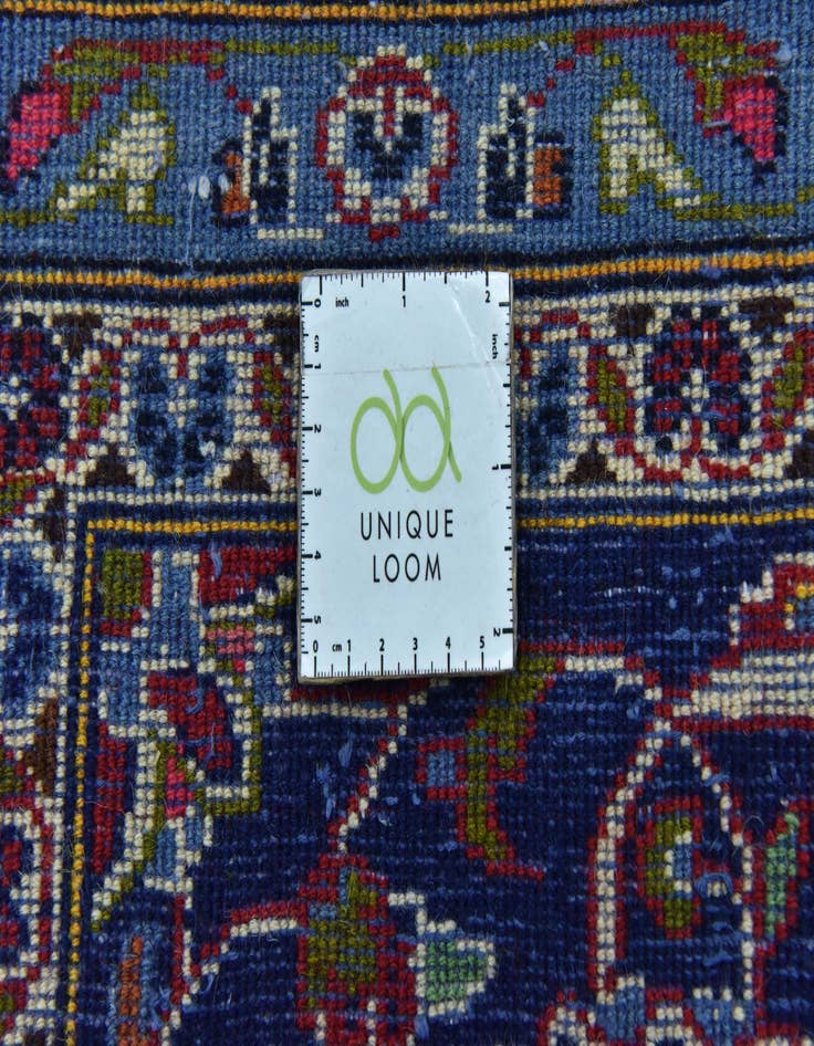 Detail image of 9' 10 x 13'  Hand Knotted Kashan Persian Wool Rug