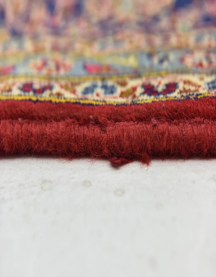 Detail image of 9' 10 x 13'  Hand Knotted Kashan Persian Wool Rug
