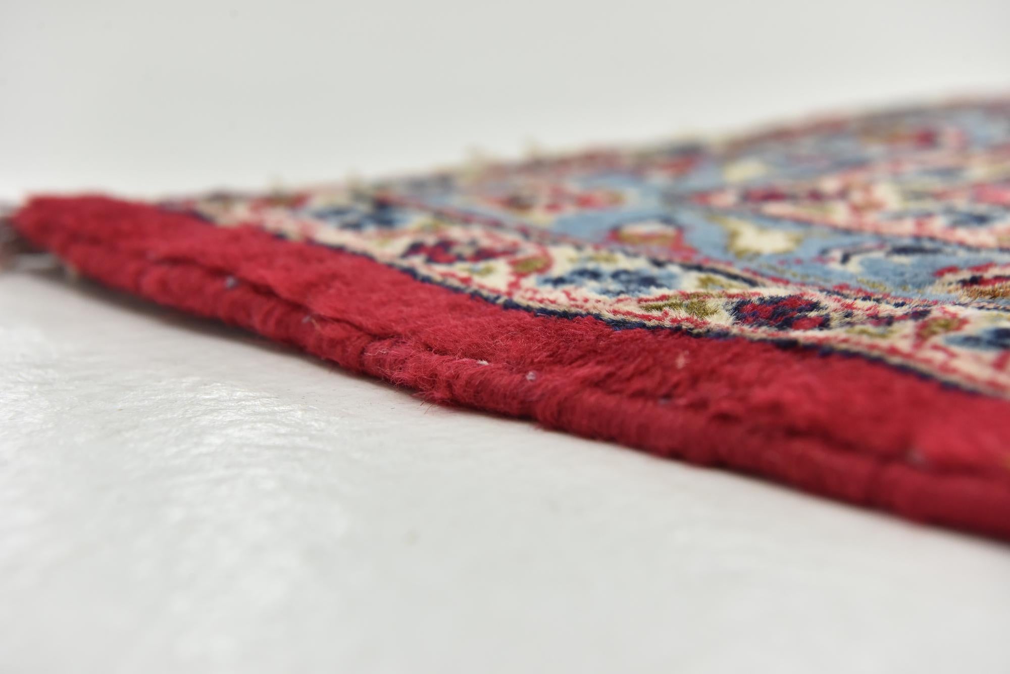 9' 8 x 13' Hand Knotted Kashan Persian Wool Rug