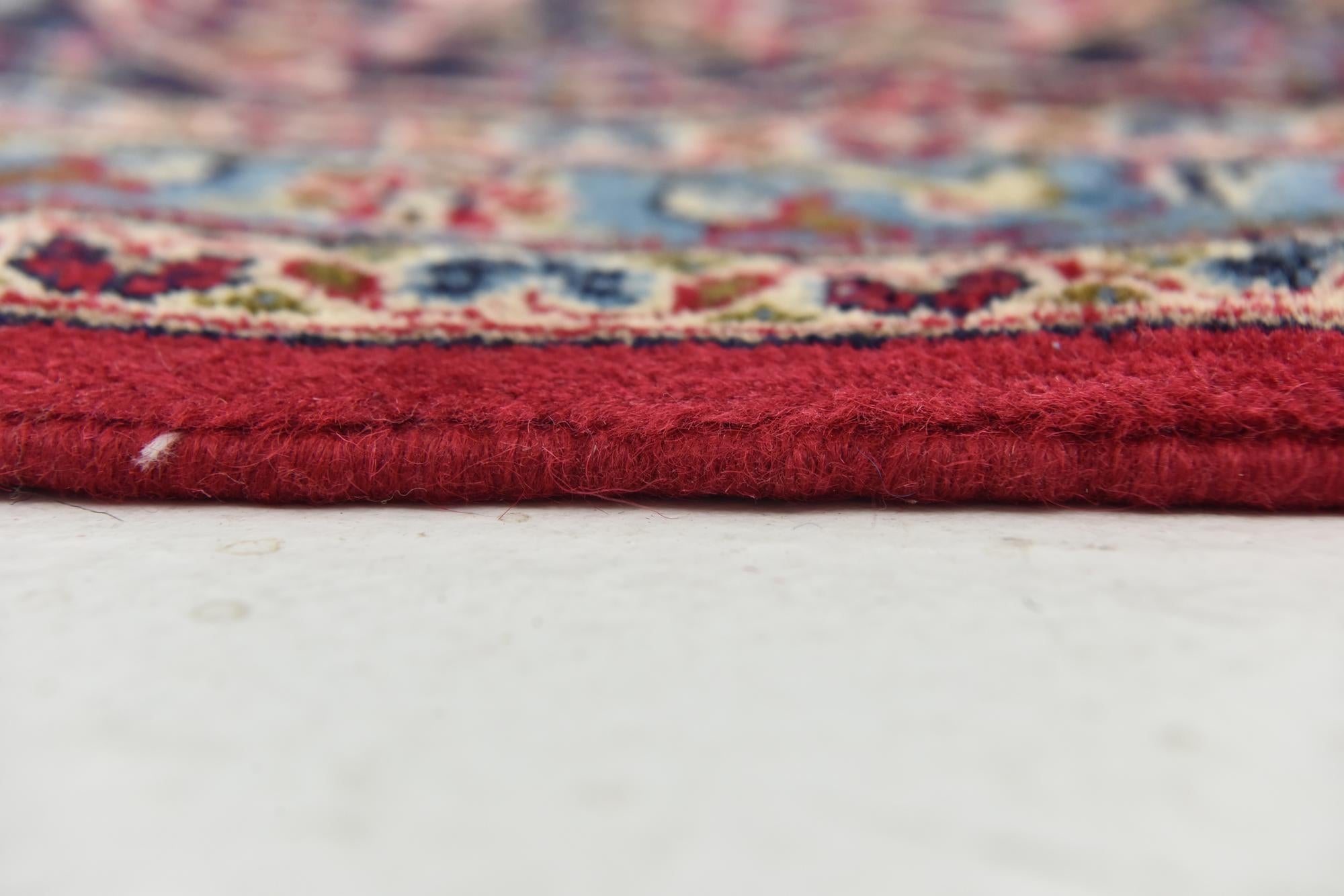 9' 8 x 13' Hand Knotted Kashan Persian Wool Rug