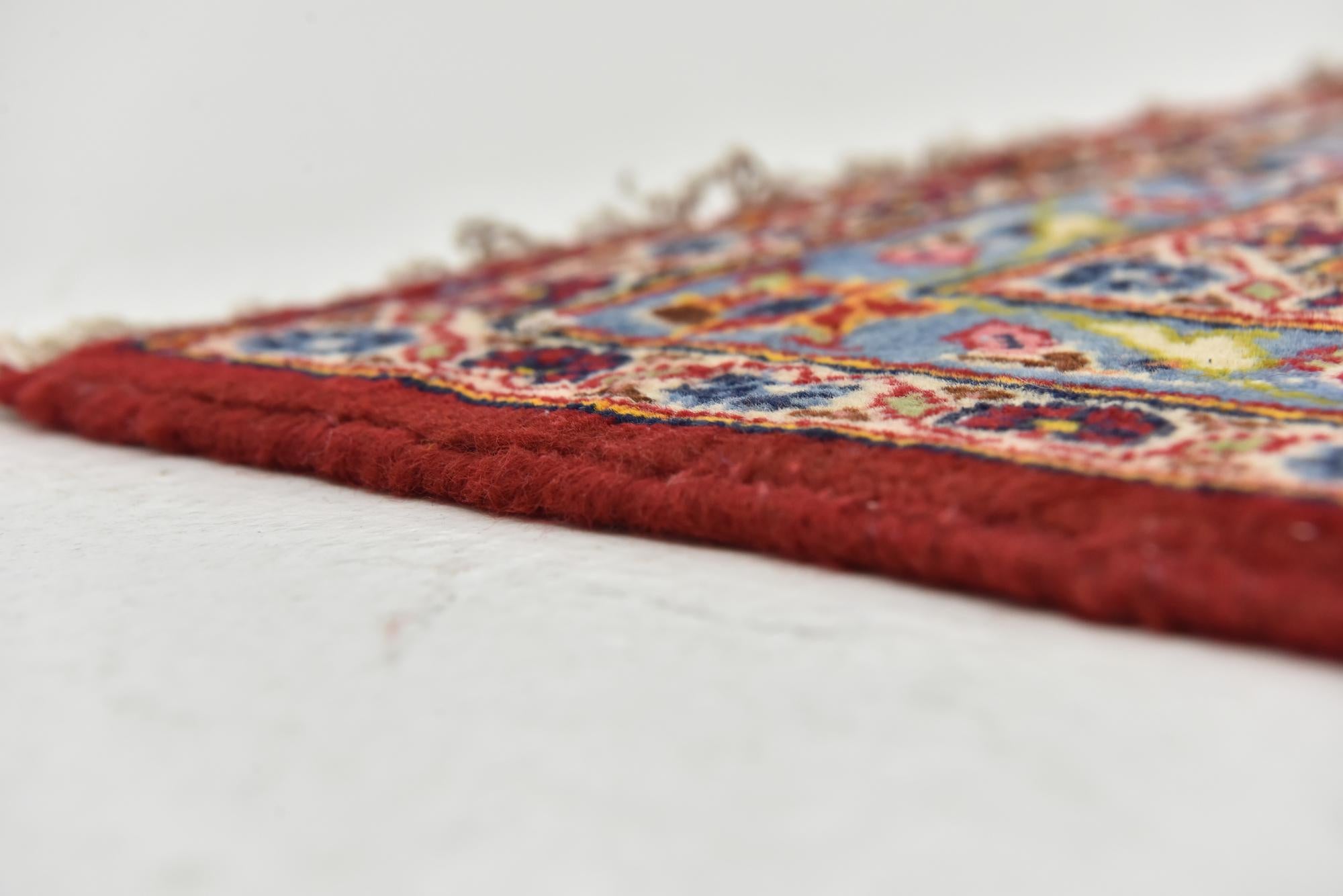 9' 9 x 13' 3 Hand Knotted Kashan Persian Wool Rug