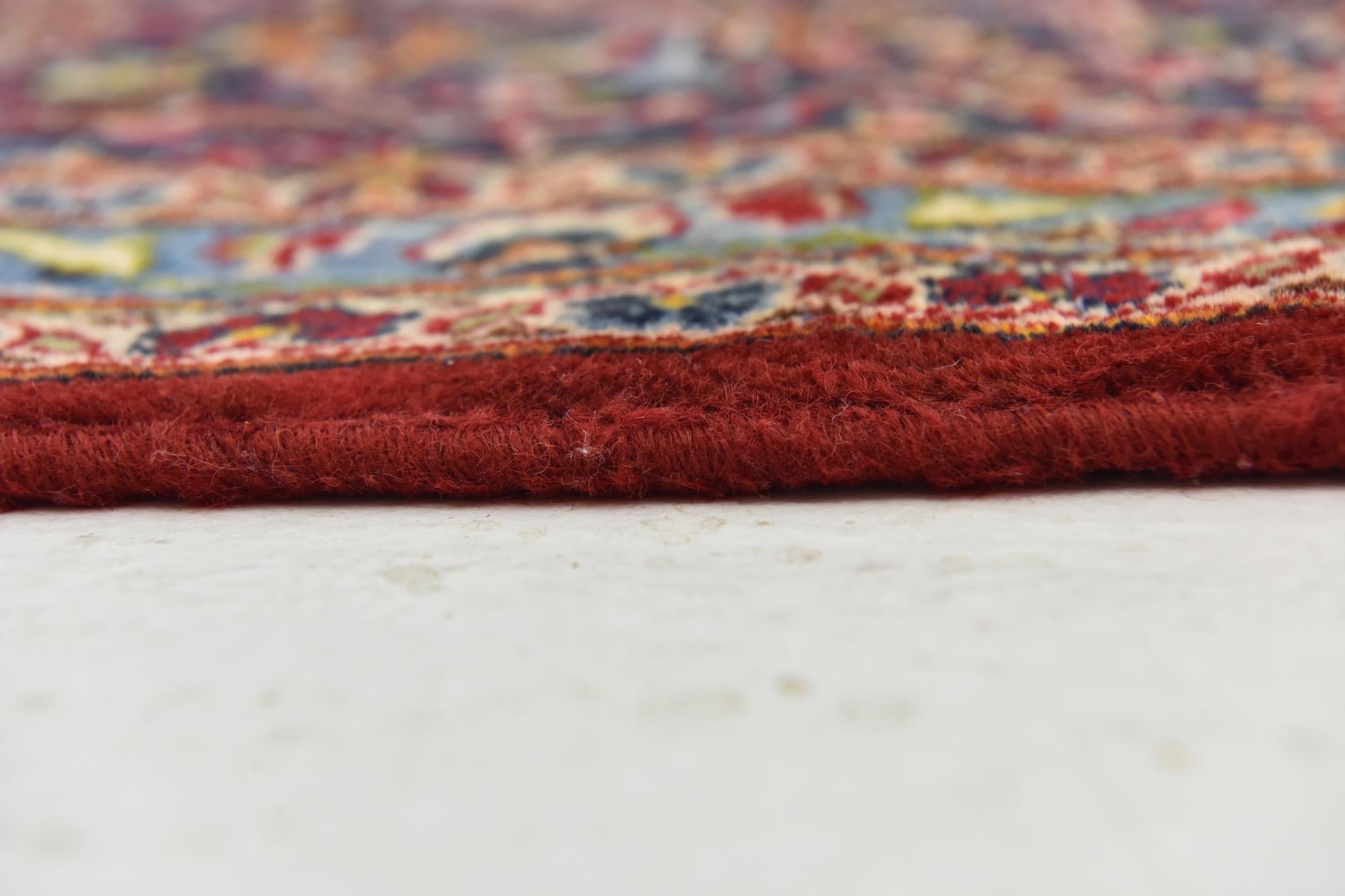 9' 9 x 13' 3 Hand Knotted Kashan Persian Wool Rug