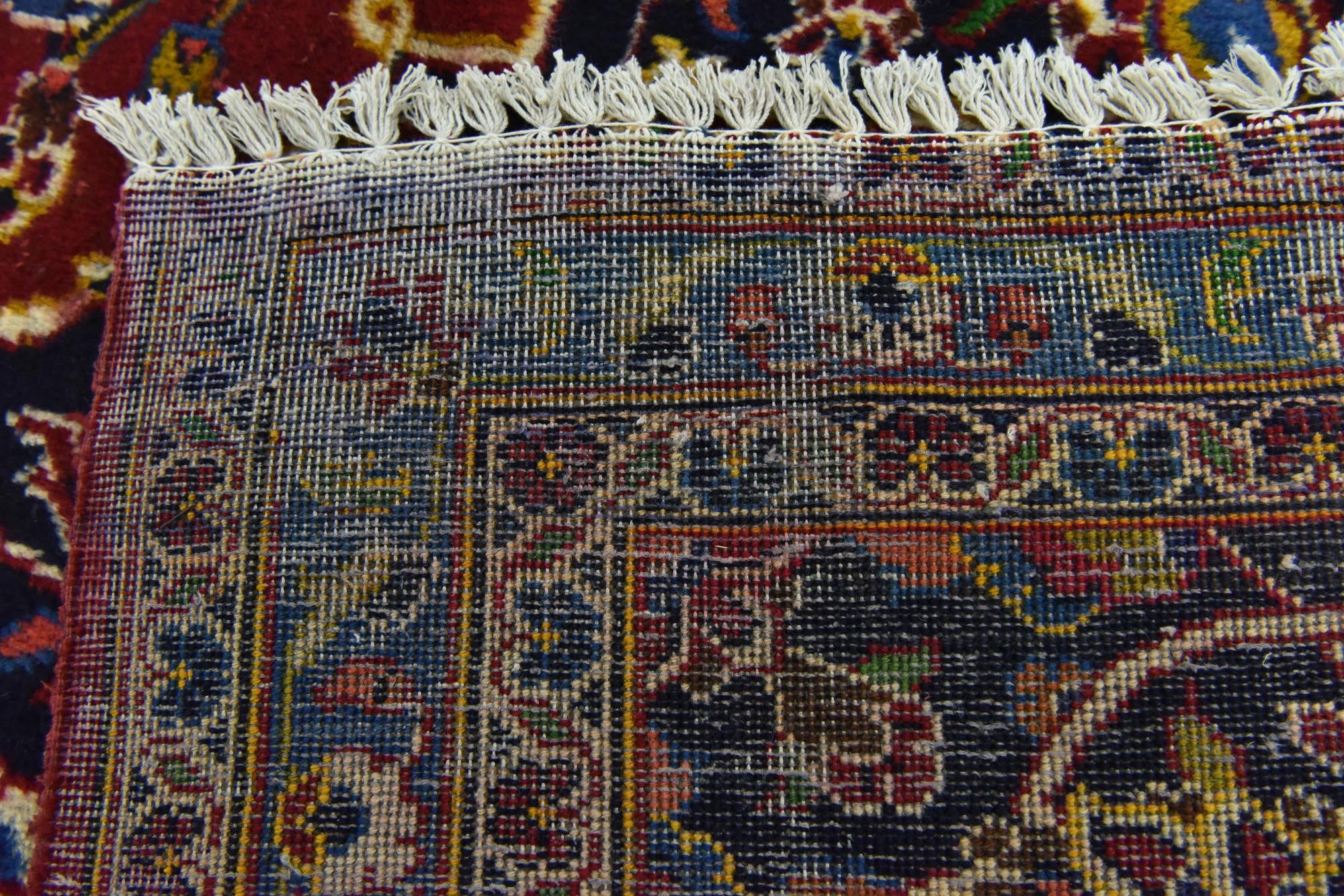 9' 10 x 12' 8 Hand Knotted Kashan Persian Wool Rug