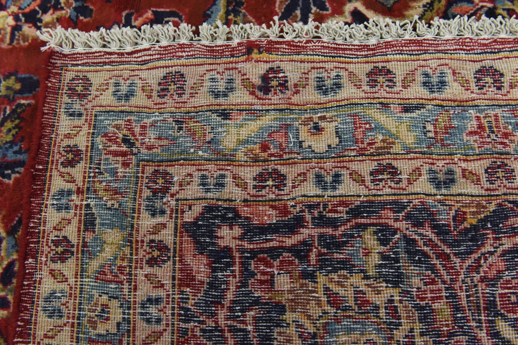 9' 10 x 12' 10 Hand Knotted Kashan Persian Wool Rug