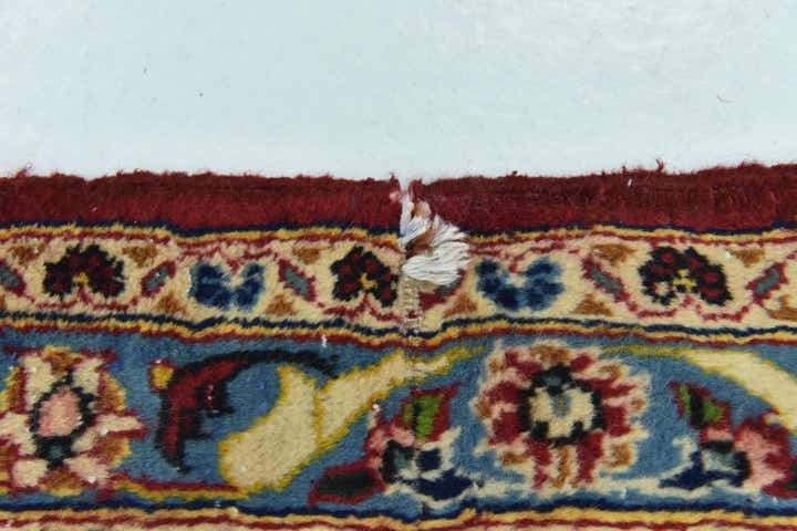 9' 7 x 13' 2 Hand Knotted Kashan Persian Wool Rug