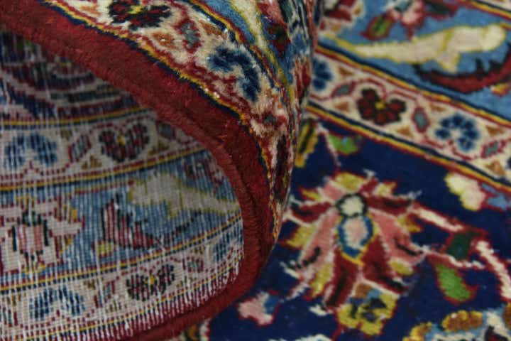 9' 7 x 13' 2 Hand Knotted Kashan Persian Wool Rug