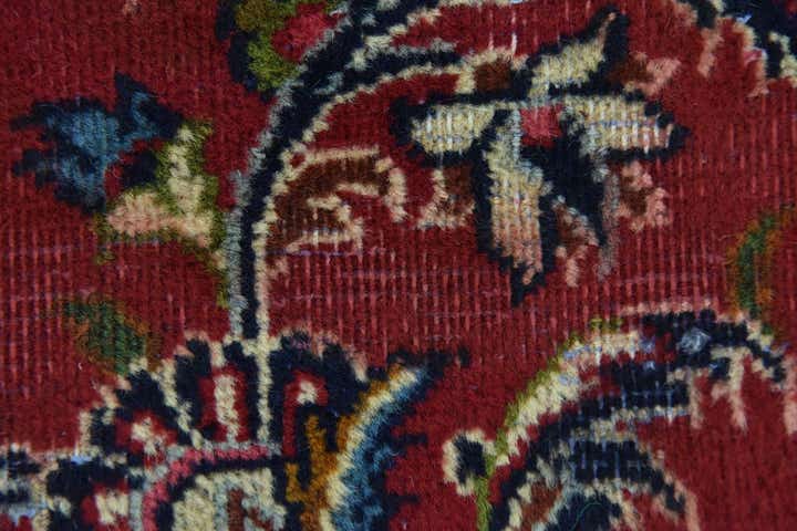 9' 9 x 12' 7 Hand Knotted Kashan Persian Wool Rug