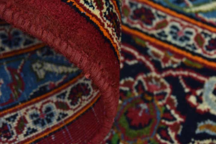 9' 9 x 12' 7 Hand Knotted Kashan Persian Wool Rug