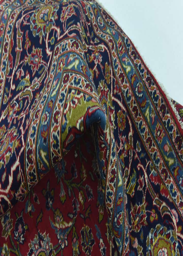 9' 9 x 13' Hand Knotted Kashan Persian Wool Rug