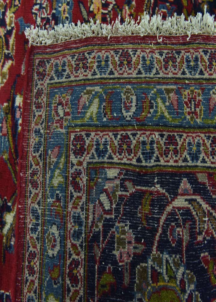 9' 9 x 13' Hand Knotted Kashan Persian Wool Rug