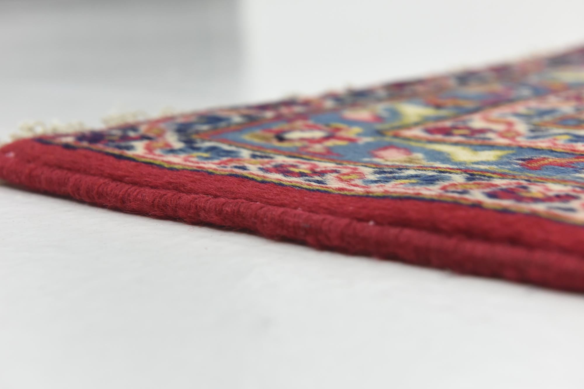9' 9 x 13' Hand Knotted Kashan Persian Wool Rug