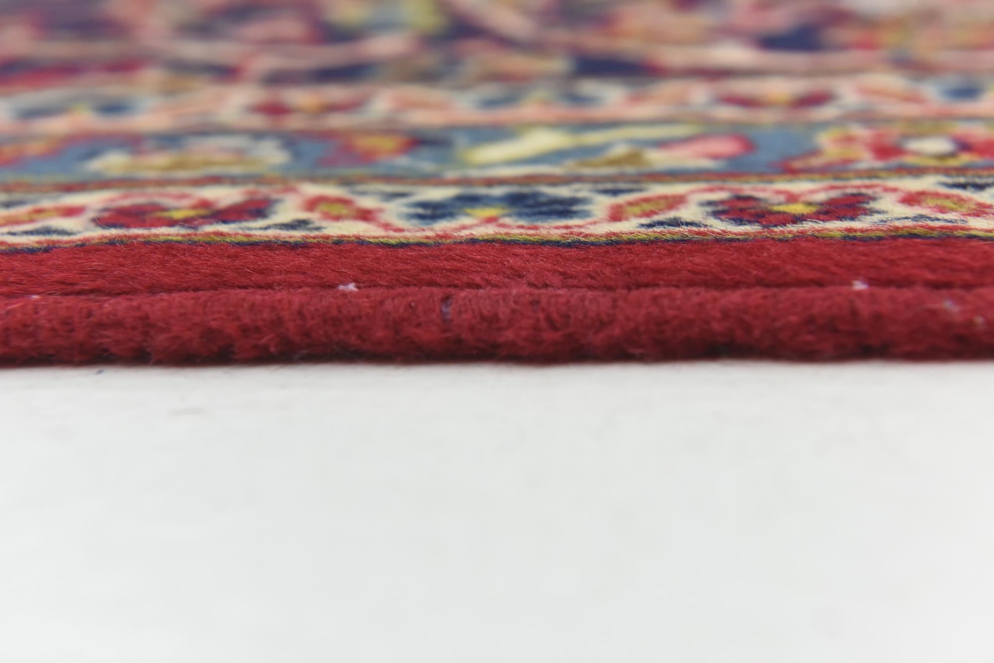 9' 9 x 13' Hand Knotted Kashan Persian Wool Rug