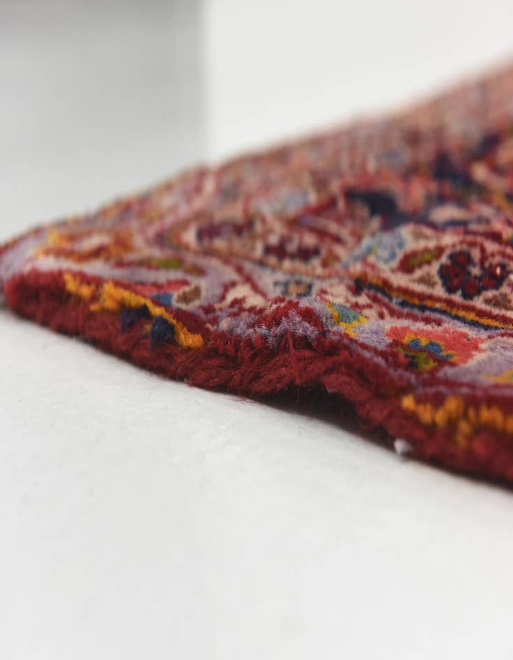 Detail image of 9' 4 x 13' 4 Hand Knotted Kashan Persian Wool Rug