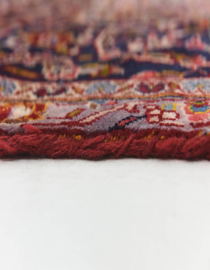 Detail image of 9' 4 x 13' 4 Hand Knotted Kashan Persian Wool Rug