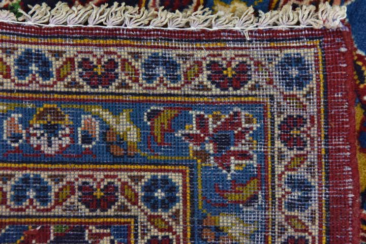 9' 7 x 13' 2 Hand Knotted Kashan Persian Wool Rug