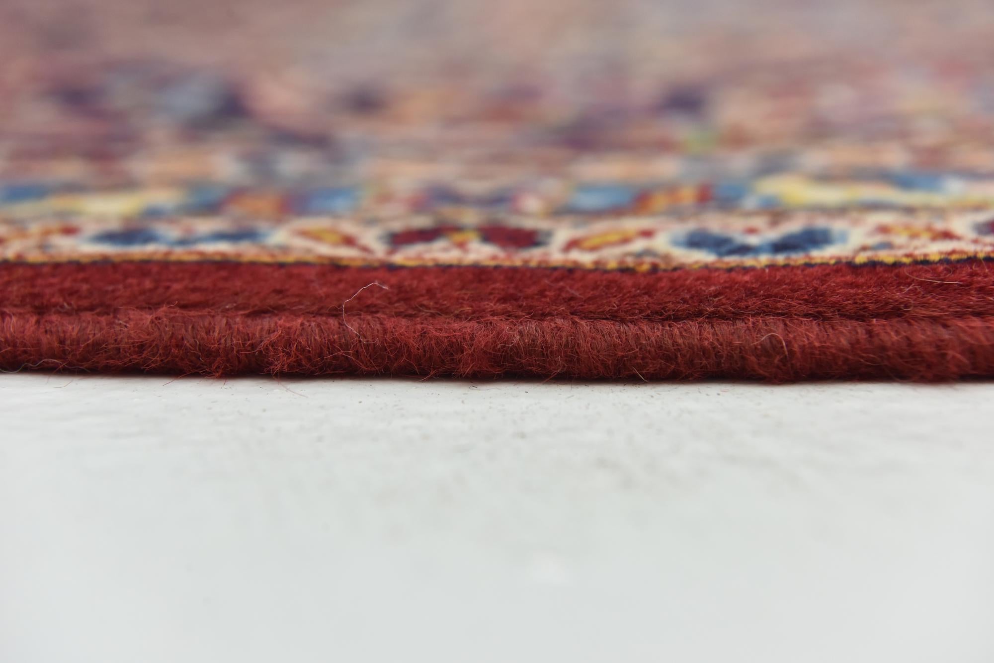 9' 7 x 13' 2 Hand Knotted Kashan Persian Wool Rug