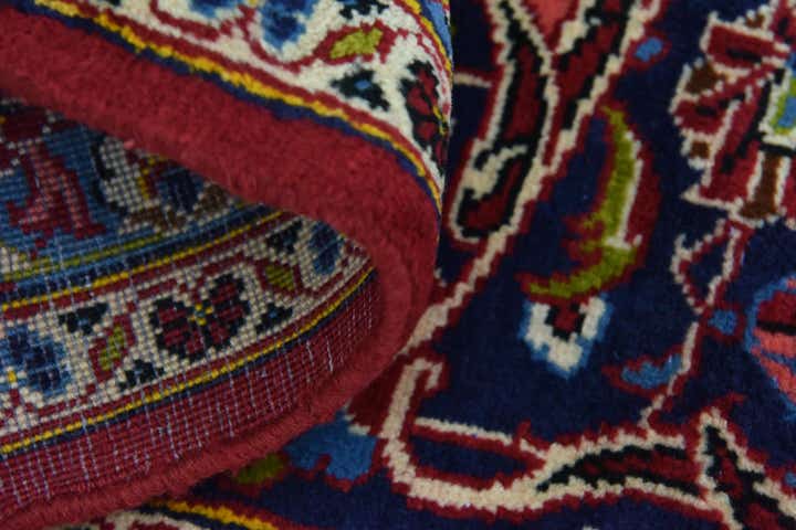 9' 8 x 12' 10 Hand Knotted Kashan Persian Wool Rug