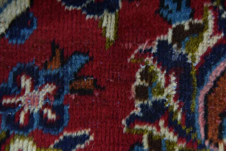 10' x 13' 4 Hand Knotted Kashan Persian Wool Rug