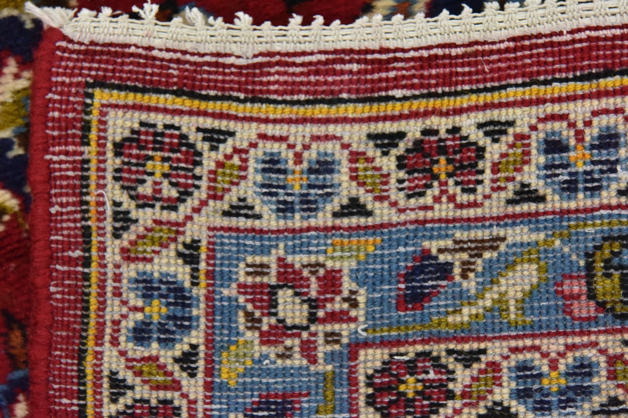 10' x 13' 4 Hand Knotted Kashan Persian Wool Rug