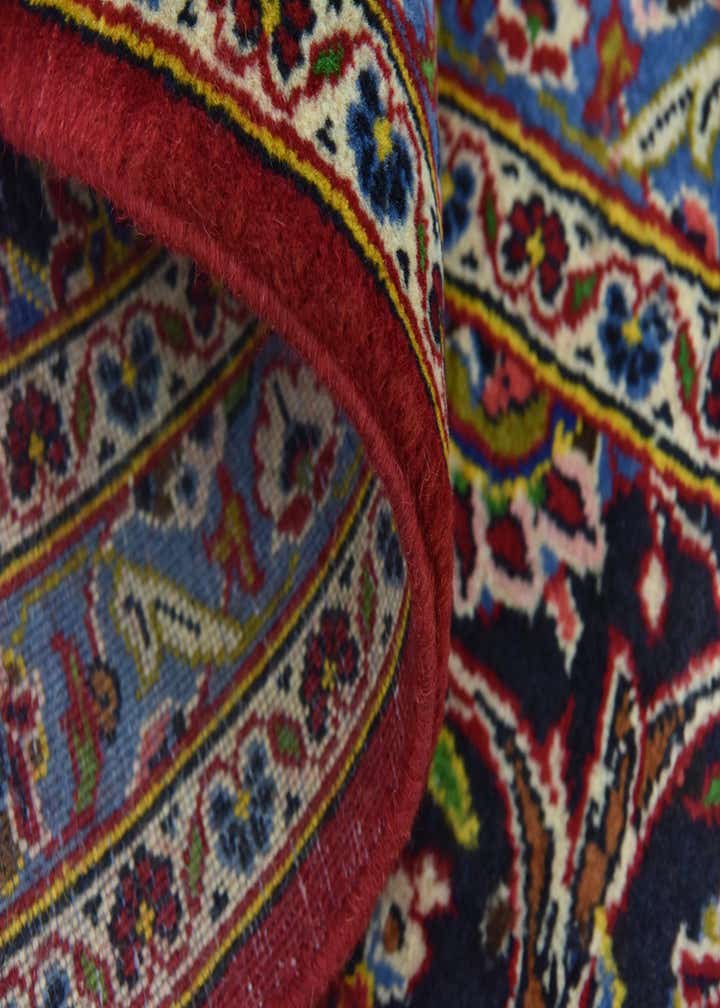 9' 7 x 13' 6 Hand Knotted Kashan Persian Wool Rug