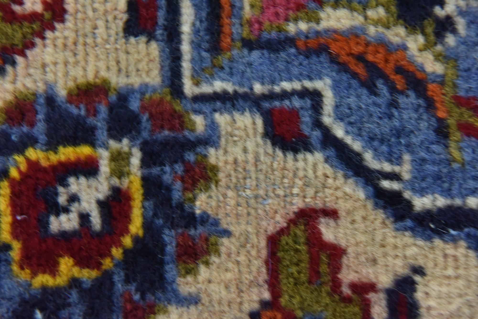 9' 7 x 13' 3 Hand Knotted Kashan Persian Wool Rug