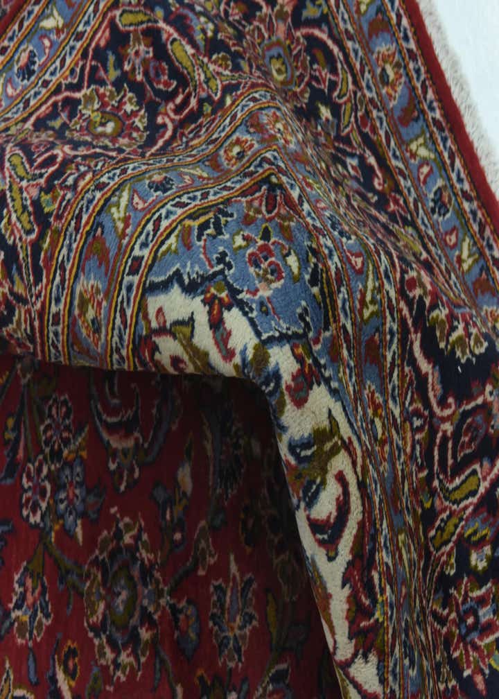 9' 9 x 12' 10 Hand Knotted Kashan Persian Wool Rug