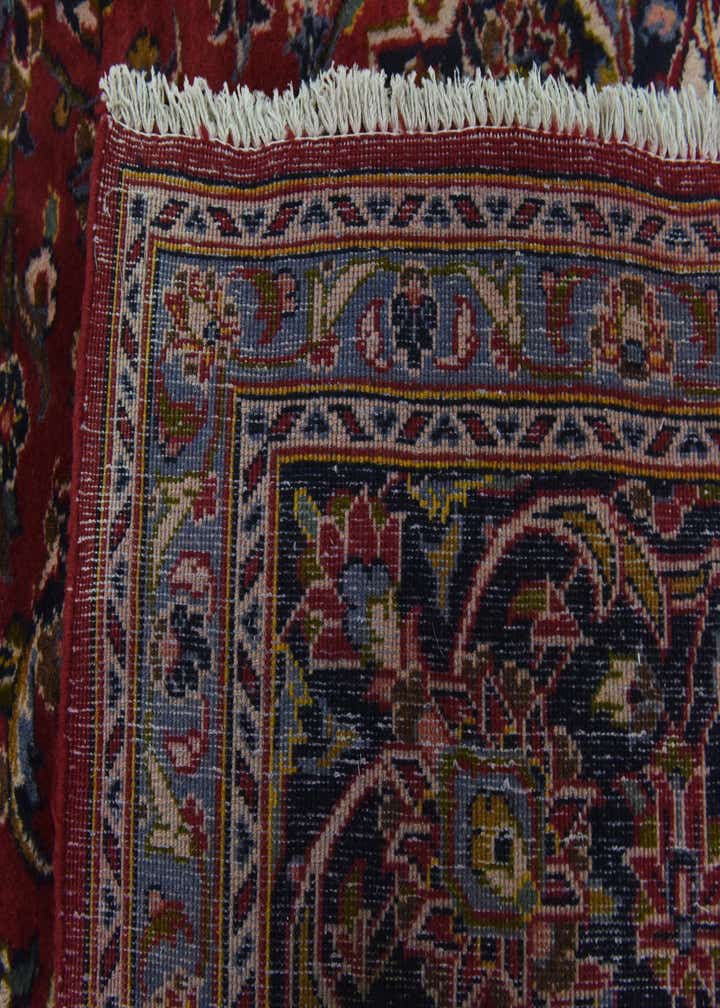 9' 9 x 12' 10 Hand Knotted Kashan Persian Wool Rug