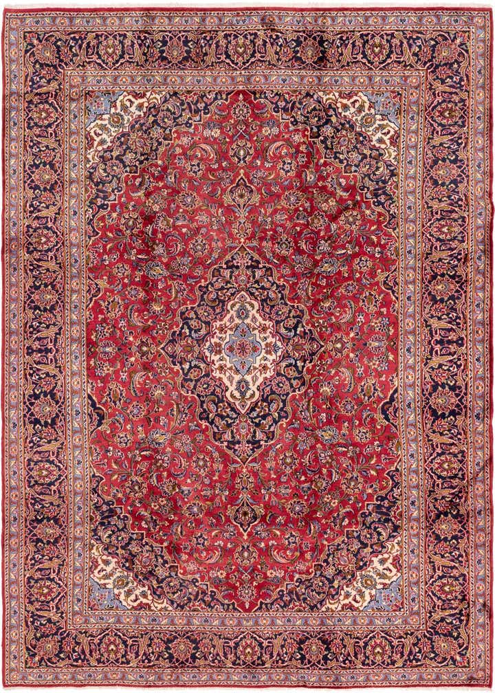 9' 9 x 12' 10 Hand Knotted Kashan Persian Wool Rug