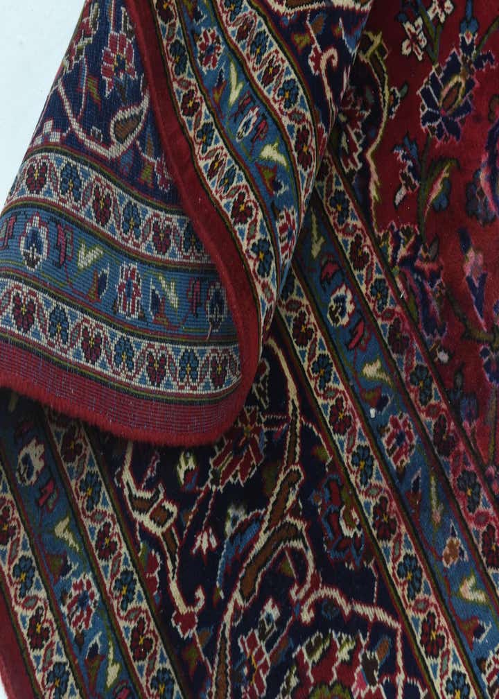 9' 10 x 12' 10 Hand Knotted Kashan Persian Wool Rug