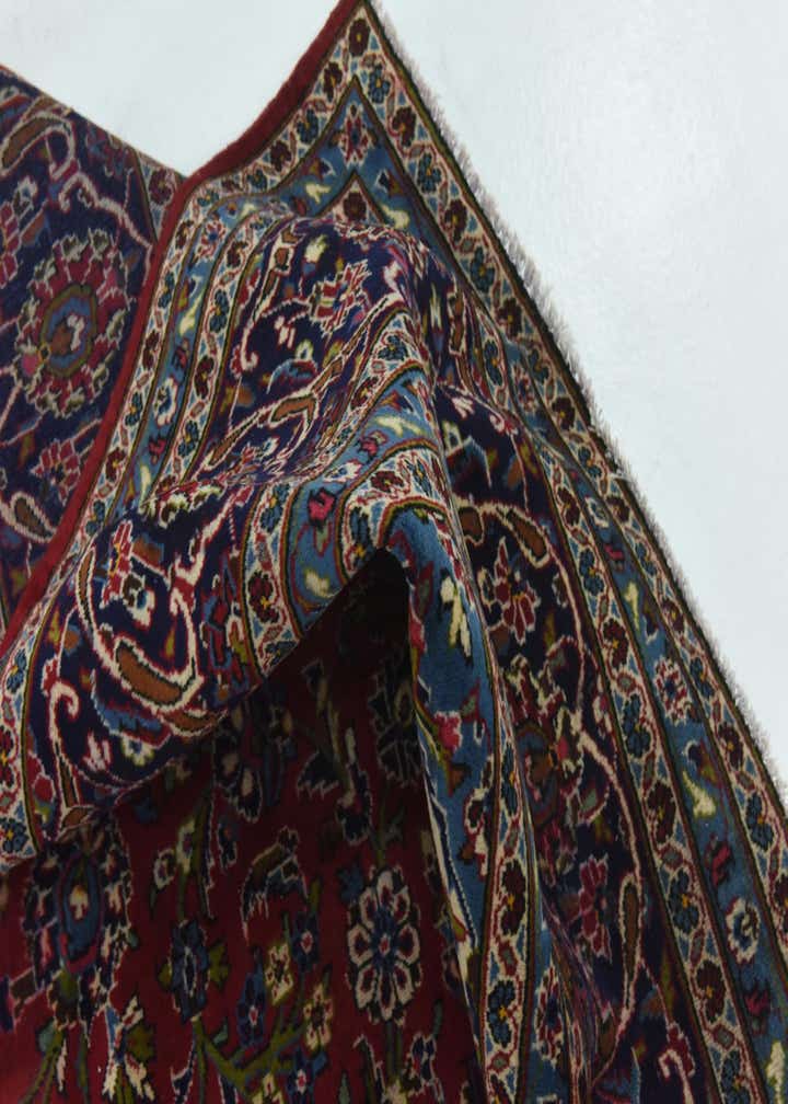 9' 10 x 12' 10 Hand Knotted Kashan Persian Wool Rug