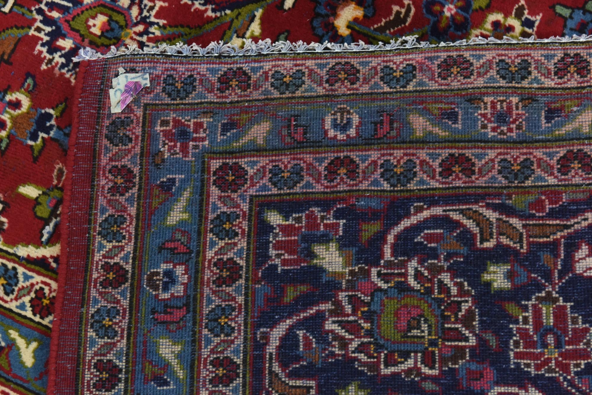 9' 10 x 12' 10 Hand Knotted Kashan Persian Wool Rug