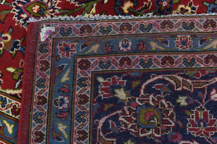 9' 10 x 12' 10 Hand Knotted Kashan Persian Wool Rug